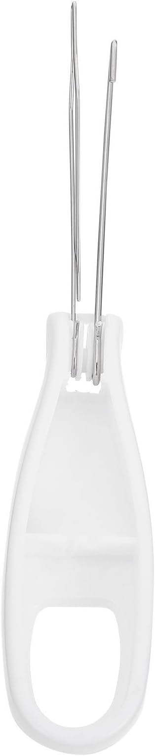Button Hook Tool and Zipper Pull Helper, One-Hand Dressing Aid with Fixed Button Hook, Non-Slip Handle for Seniors and Arthritis Patients, Assisted Buttoning and Zipper Pulling Aid
