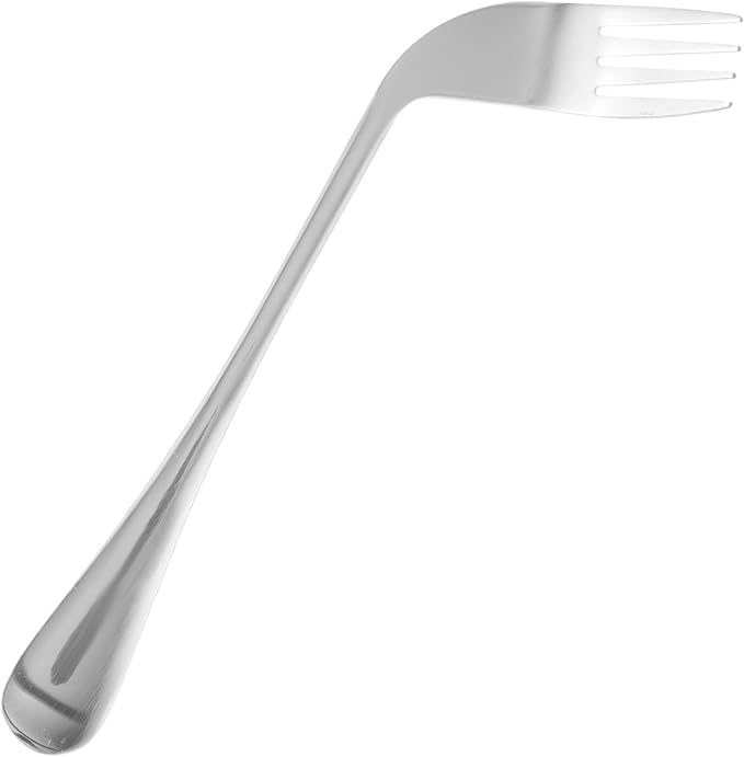 KOMBIUDA Boys and Girls Fork Angled Eating Fork for Elderly Patients Adaptive Utensils