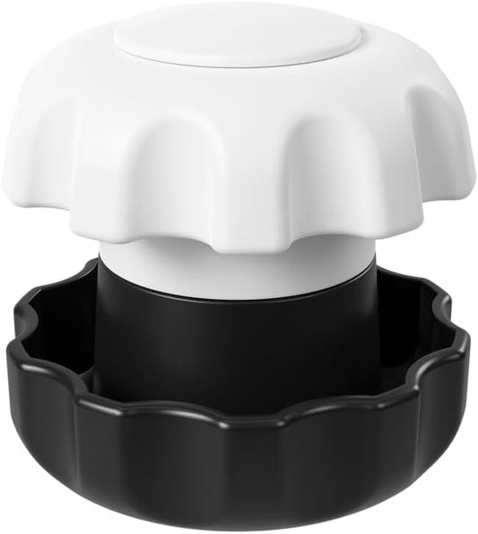 EZY DOSE Crush Pill, Vitamins, Tablets, Crusher and Grinder with Storage Compartment, Kids, Pets, Elderly, Effortlessly Crushes Medications into Fine Powder, Easy-to-Use Design, Black, BPA Free