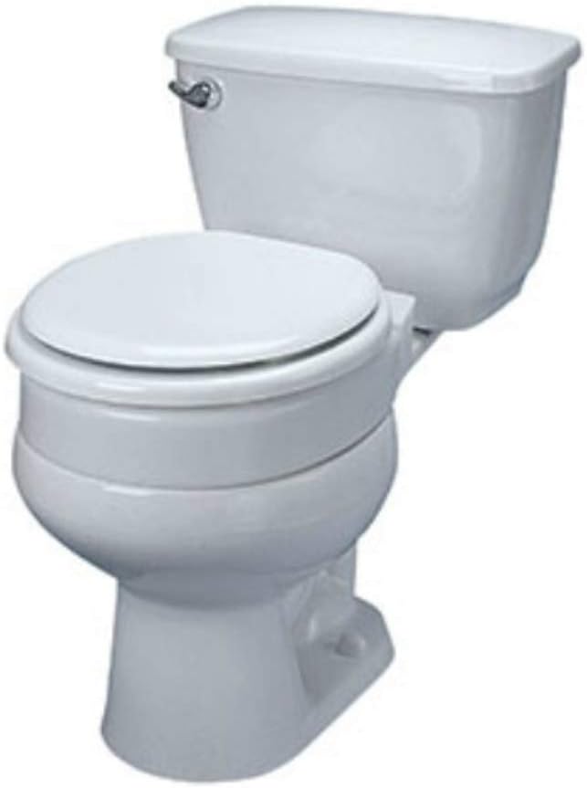 Maddak Inc. Maddak Hinged Elevated Toilet Seat, Standard (725711000), White