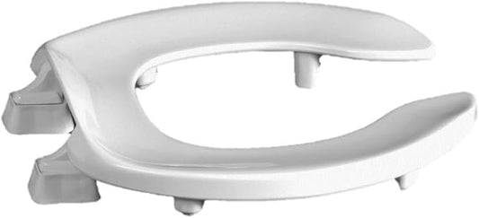 Centoco 2 inch Raised Toilet Seat for Seniors, Round, Open Front No Cover, Plastic, Made in the USA, HL300STSCC-001, White
