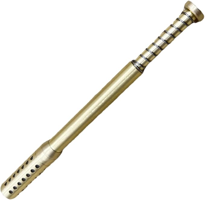 FOMIYES 2pcs Portable Moxibustion Tool Pressure Point Massage Cane Metal Holder Acupuncture Stick for Home Travel