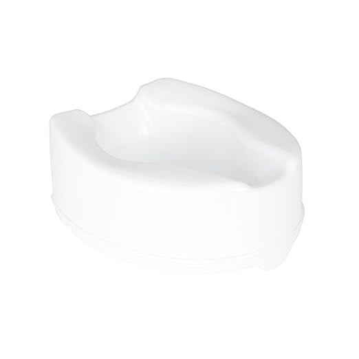 Homecraft Savanah Raised Toilet Seat, 6" High Elevated Toilet Seat Locks Onto Standard Toilets, Portable Assistance Commode Seat with Sturdy Brackets, Medical Aid for Elderly, Disabled, Limited Mobility