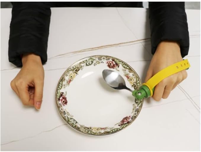 Adaptive Stainless Steel Elder Spoon Parkinsons Eating AIDS Utensils for Adults Elderly Patients Muscle Weakness Arthritis Handicapped (spoon B)
