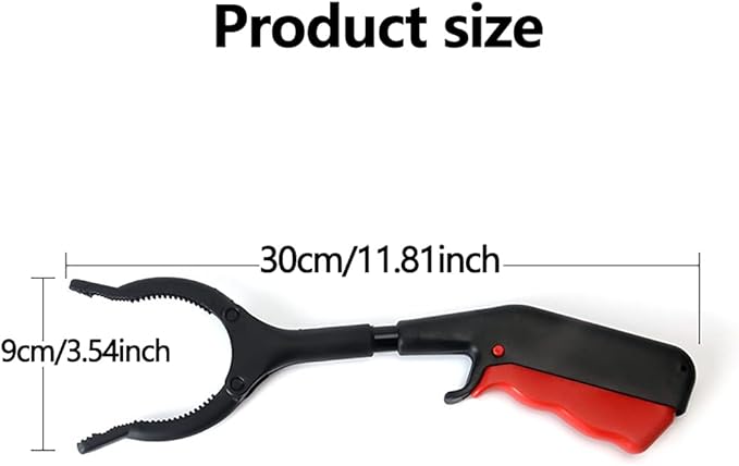 Grabber Tool, 2 PCS 30cm Short Grabber Reacher Tool, Portable Claw Rubbish Tong for Elderly, Disabled, Sanitation Workers(Size:2PACK)