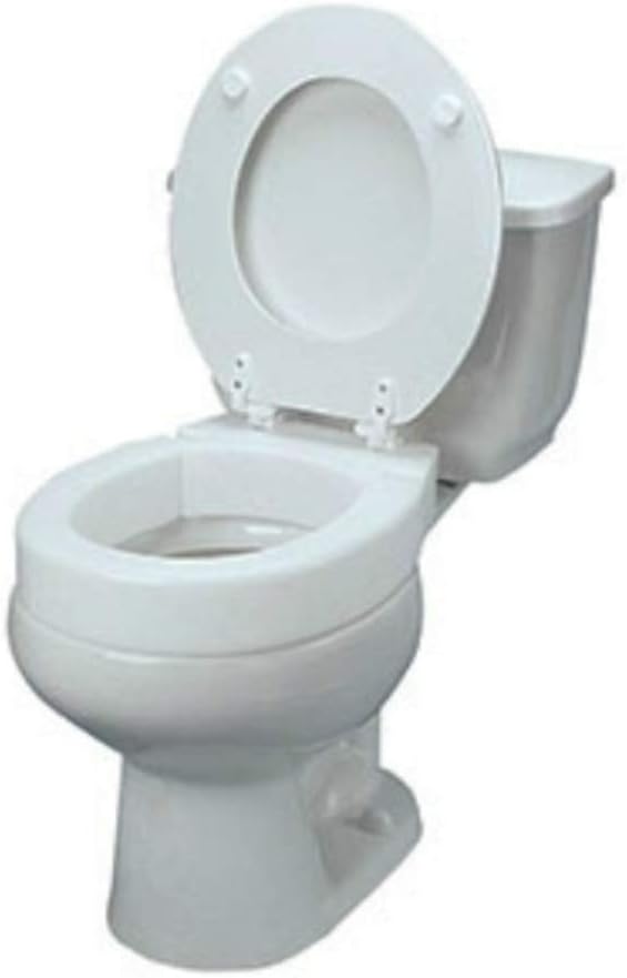 Maddak Inc. Maddak Hinged Elevated Toilet Seat, Standard (725711000), White