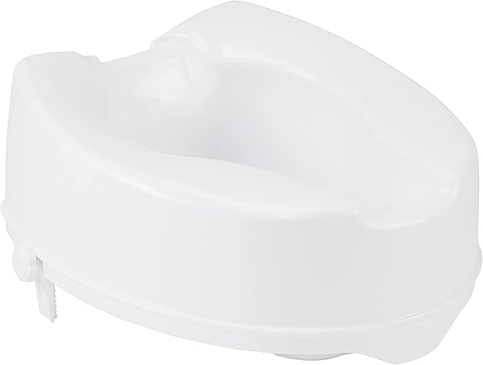 Drive Medical 12066 Premium Raised Toilet Seat, Standard Seat, White