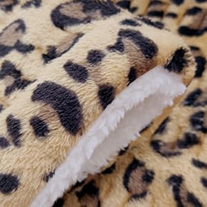 Full Weighted Electric Heating Pad for Back Pain & Period Cramps Relief, Heat Pad with 12 Heat Settings, Plush 2.3LB Hot Weighted Heated Pad (Leopard Print, 12''×24'' BZ Brown)