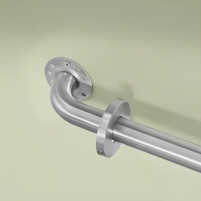 Stainless Steel Bathroom Safety Shower Grab Bar, Anti Slip Bathtubs Grab Bars,Toilet Assist Saft Handle Handrail ADA Compliant 500lbs for Handicap Elderly Senior (Brushed, 24 inches)
