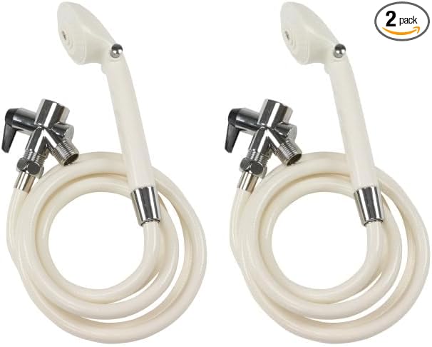 Drive Medical Deluxe Shower Spray, White, Pack of 2