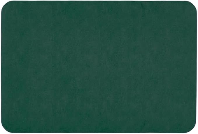 TYUU Bathroom Mat Quick Dry, Bathroom Rugs Non Slip Washable Thin Absorbent Bath Mat Fits Under Door Bathroom Floor Mat Perfect for Bath, Shower, or Sink 24"x36" Dark Green