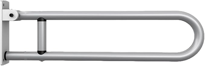 Handicap Bars for Bathroom,Sturdy Aluminum Alloy Safety Handrails - U Shaped Flip-up Folding Support Rail Handicap for Bathroom Laundry Room Kitchen Stairs