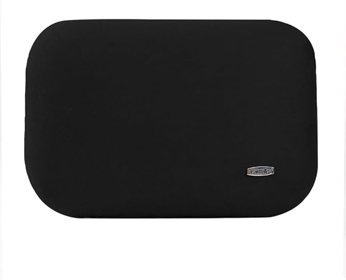 Carwales Emulsion Lumbar Support Pillow for Car Driving Seat Relax Soft Lower Back Support Home Office Chair Cushion Desk Accessories Waist Pain Relief Black