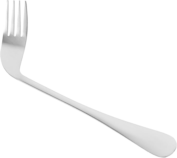 KOMBIUDA Boys and Girls Fork Angled Eating Fork for Elderly Patients Adaptive Utensils