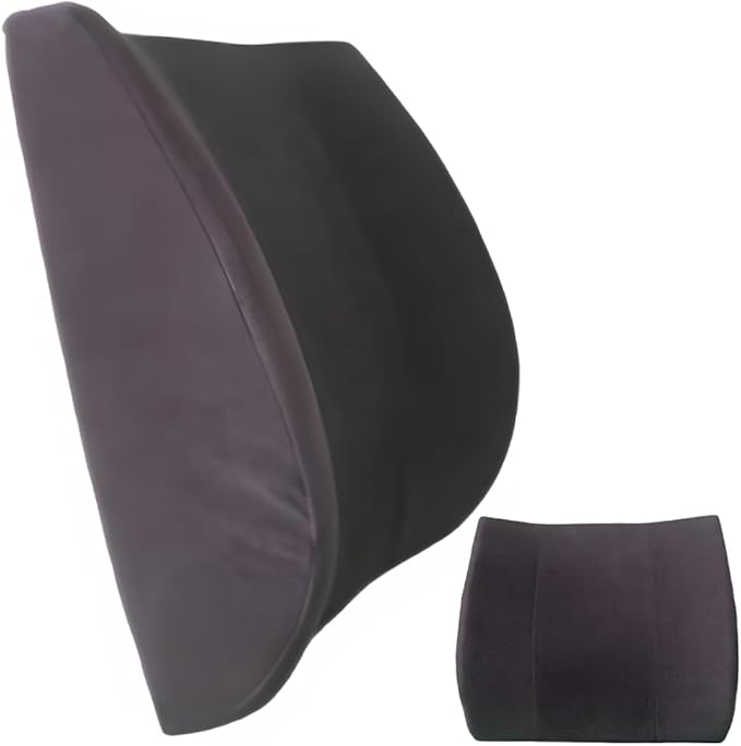 Bodyline Back-Huggar - Traditonal/Regular Style - The Original Lumbar Cushion - Black