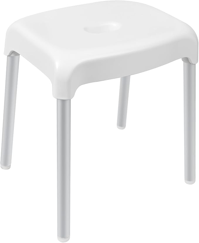 Umimile Shower Stool for Inside Shower - Fixed Height, Sturdy 330 lb Bath Seat and Shower Chair - Anti-Slip Safety Shower Seat for Elderly and Disabled, Tool-Free Assembly (Height: 13.8")