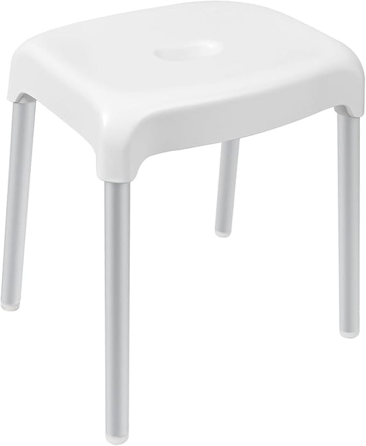 Umimile Shower Stool for Inside Shower - Fixed Height, Sturdy 330 lb Bath Seat and Shower Chair - Anti-Slip Safety Shower Seat for Elderly and Disabled, Tool-Free Assembly (Height: 13.8")