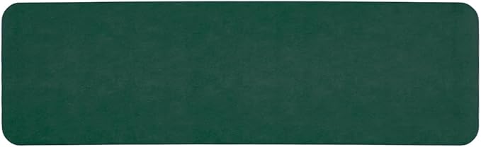 TYUU Bathroom Mat Quick Dry, Bathroom Rugs Non Slip Washable Thin Absorbent Bath Mat Fits Under Door Bathroom Floor Mat Perfect for Bath, Shower, or Sink 17"x59" Dark Green