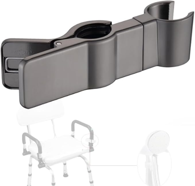 Elderly Bath Chair Hand Shower Holder - Transfer Bench Stool Shower Attachment for Disabled Injured, 1 Pcs, Not Include Bath Stool