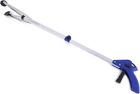 Foldable Reacher Grabber, 32 INCH Aluminium Alloy Long Arm Folding Helping Hand Trash Litter Picker Suction Cup Grabber Reach Pick-Up Tool Mobility Grip Hand Aid (1#)