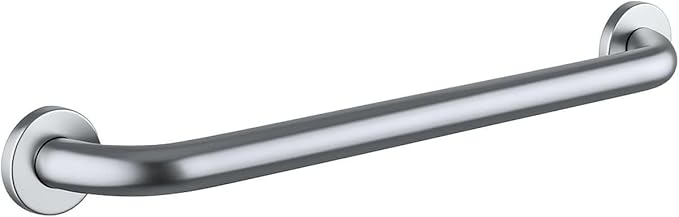 24″ Stainless Steel Grab Bar for Bathroom - Heavy-Duty Wall Mounted Safety Rail for Elderly, 250 lb Capacity Handrail for Toilet, Shower, Restroom, Commercial & Home Use