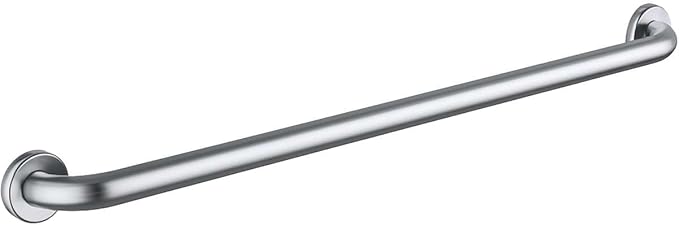 48" Restroom Grab Bar - Stainless Steel Wall Mounted Bathroom Safety Rail for Elderly, Shower or Toilet Use - 250 lb Weight Capacity - Commercial Grade Straight Grab Bar with Satin Finish