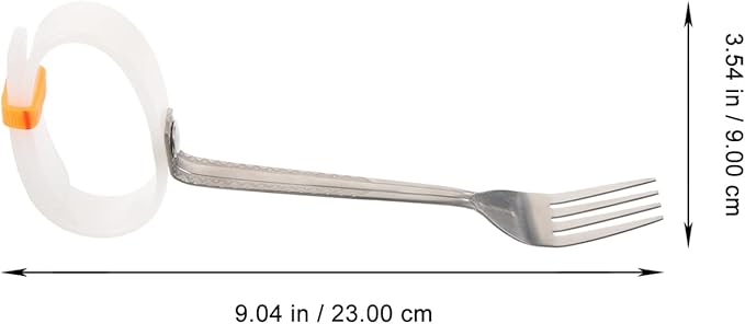 Elderly Adaptive Fork Non-Slip Handle for Hand and Disabilities Comfortable Grip Eating Utensil for Seniors and Disabled Adults Easy to Clean and Reliable