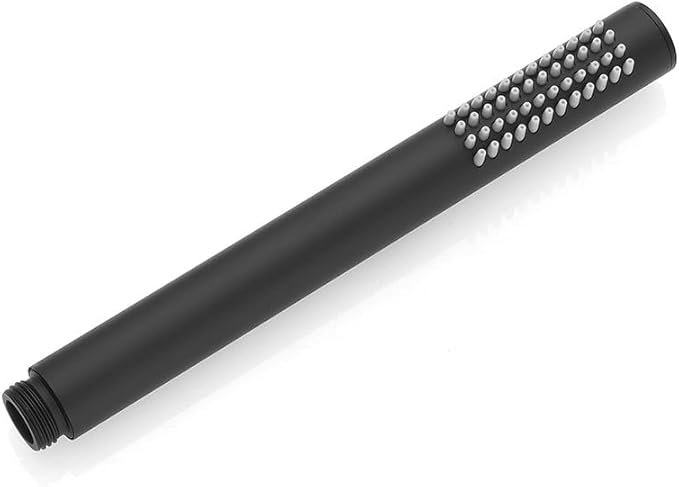 Hand Shower Round Wand Handheld Shower Spray High Pressure Single Function Luxury Hand Showerhead Matte Black