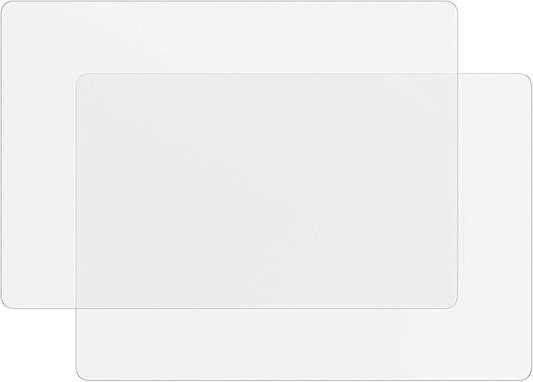 Translucent 2 Pack Silicone Mats for Kitchen Counter, 23.6" by 15.7" Multipurpose Mat, Counter Table Protector, Desk Saver Pad, Placemat Nonstick Nonskid Heat-Resistant Pad