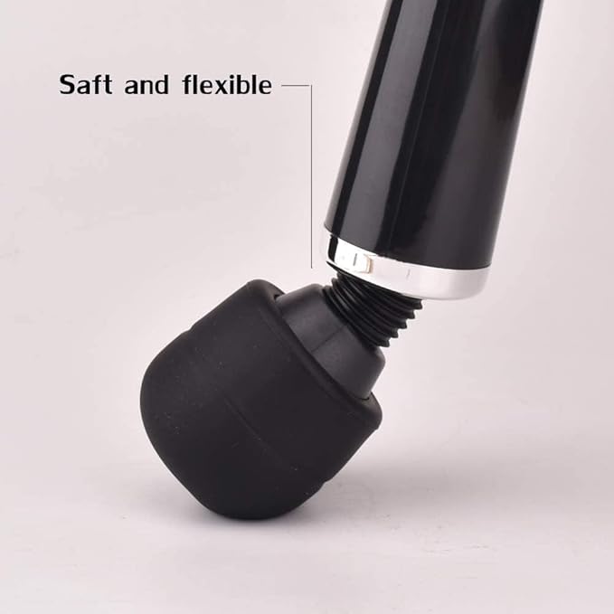 Massager Big Tool Deep Tissue Body Massager for Muscle Relief Back Neck Hand Foot Leg Arm Massage Powerful Handheld Tool for Women Muti Speeds (Black Big)