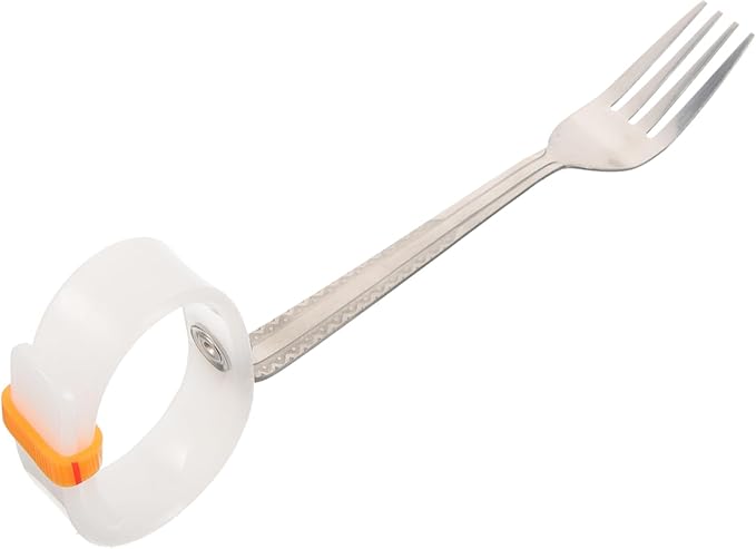Adaptive Portable Fork and Spoon for Seniors Tremble Utensils Non- Grip for Elderly and Disabled Dining Needs Easy to Clean and Use