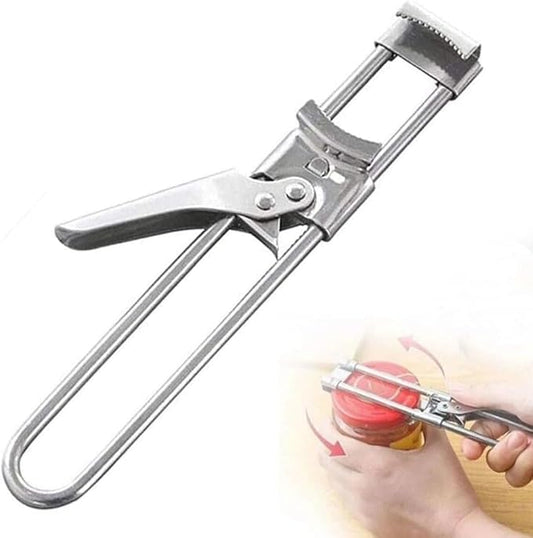 Jar Opener for Weak Hands, Adjustable Stainless Steel Can Opener, Jar Gripper Tight Lid Opener, Kitchen Gadgets, Easy Jar Opener for the Elderly and Children (1Pcs)