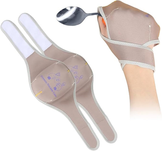 Universal Elastic Utensil Holder Cuff, Makes Mealtime or Other Activities Easier, for Elderly or Individuals with Weak Grip (Pack of 2 Count)