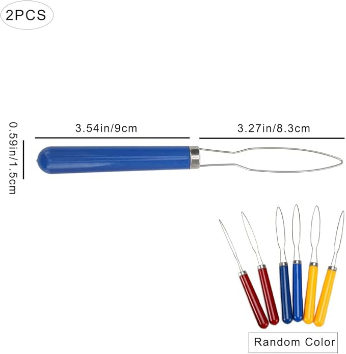 2 Pcs Button Hook Helps Those with Arthritis, Parkinsons, Weaker Grip to Fasten Buttons Zipper Pull Helper Button Assist Devices Easy to Use Clothing Buttoning Aids for Those with Limited Dexterity