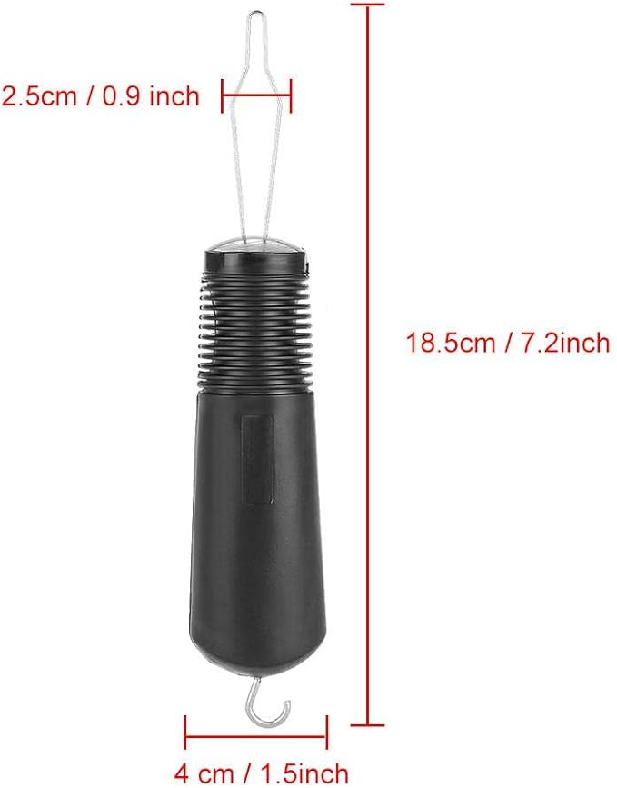 Nikou Button Hook with Zipper Pull, Dual Heads Design for Arthritis and Joint Pain Patients, Lightweight Portable Easy Dressing Aid Tool for One-Hand Use