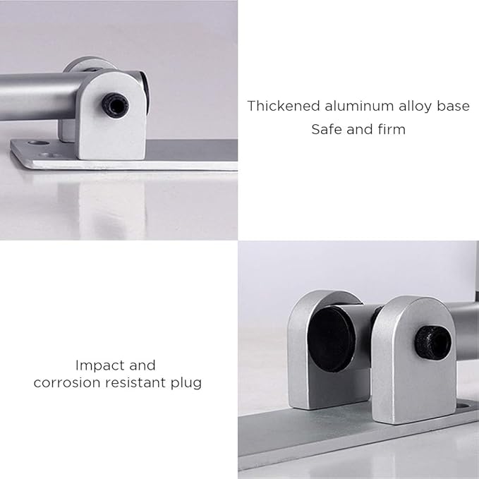 Handicap Grab Bars Rails 23.6 Inch Toilet Handrails Bathroom Safety Bar Hand Support Rail Handicapped Handrail Accessories for Seniors Elderly (24inch)