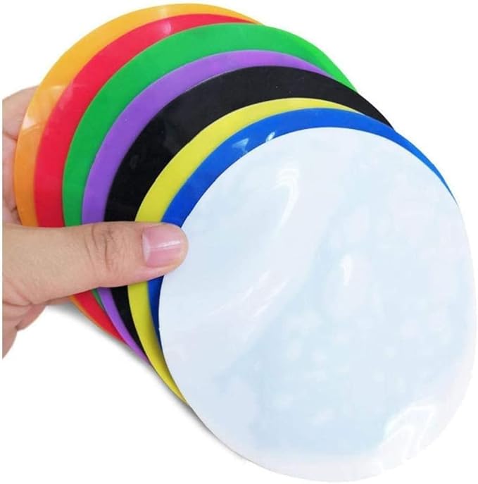 Jar Gripper Pads Multi-Purpose Non Slip Jar Lid Grip Pad Bottle Opener for Seniors Kids Women Kitchen Coasters Round