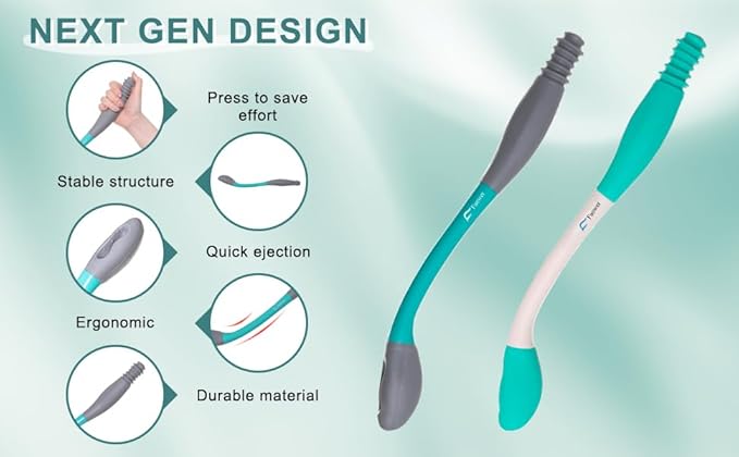 Toilet Aids for Wiping – 15.7 Long Reach Comfort Butt Wiper Tools Self-Help Toilet Butt Wipe Tool, Elderly from Back Surgery