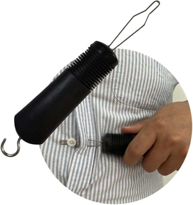 Button Hook Tool - Easy Dressing Aid for Elderly - Button Hook and Zipper Pull - Perfect for Those with Hand Difficulties (A)