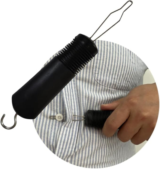 Button Hook Tool - Easy Dressing Aid for Elderly - Button Hook and Zipper Pull - Perfect for Those with Hand Difficulties (A)