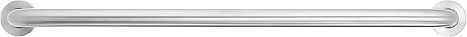 Amazon Basics Bathroom Safety Handicap Grab Bar, 36 Inch Length, 1.5 Inch Diameter, 500LBs Capacity, ADA Compliant, Stainless Steel