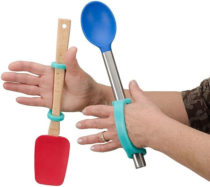 EazyHold Silicone Adaptive Aid (Infant to Adult) for Limited Hand Function, Poor Grip, Limb Loss, Cerebral Palsy, Stroke, Tremors, Arthritis, ALS. (Therapist -Teacher 7 Pack)