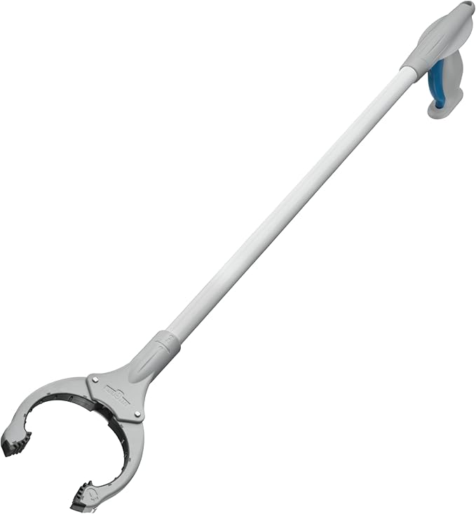 Unger 32” Grabber Plus Reacher Tool and Trash Picker Upper, Built-In Magnet and Economic Grip, Claw Pickup and Yard Clean Up, Reaching Assist for Seniors, Safely Perform Tasks