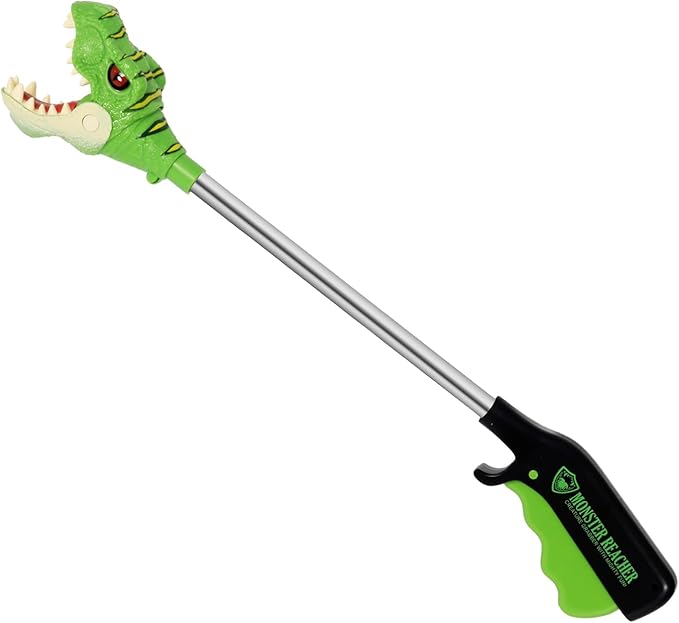 DINOBROS Dinosaur Pincher Toys for Age 3 and up Jurassic Dinosaurs T-Rex Grabber Toy Claw Robot Hand Snapper Dino Chomper Monster Reacher