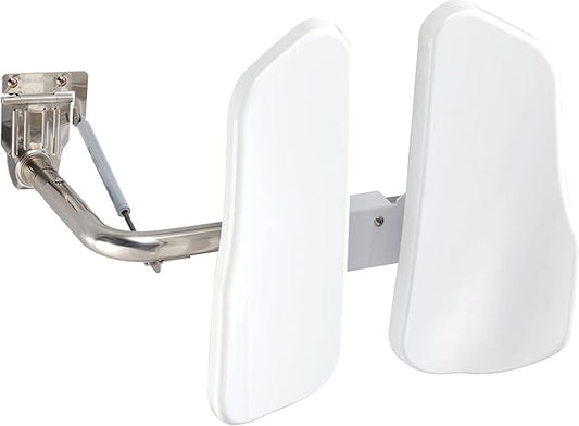 Movable Position Toilet Back Support — 2-Panel Backrest Toilet Assistance for Elderly — Lumbar Support for Bathroom — Ultra-Comfortable Bathroom Toilet Support — Accessible Handicap Toilet Aid