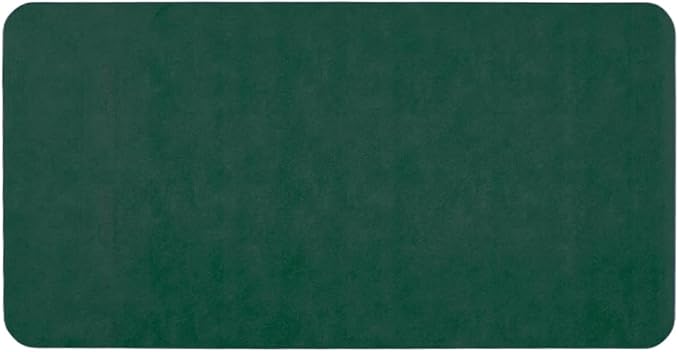 TYUU Bathroom Mat Quick Dry, Bathroom Rugs Non Slip Washable Thin Absorbent Bath Mat Fits Under Door Bathroom Floor Mat Perfect for Bath, Shower, or Sink 24"x48" Dark Green