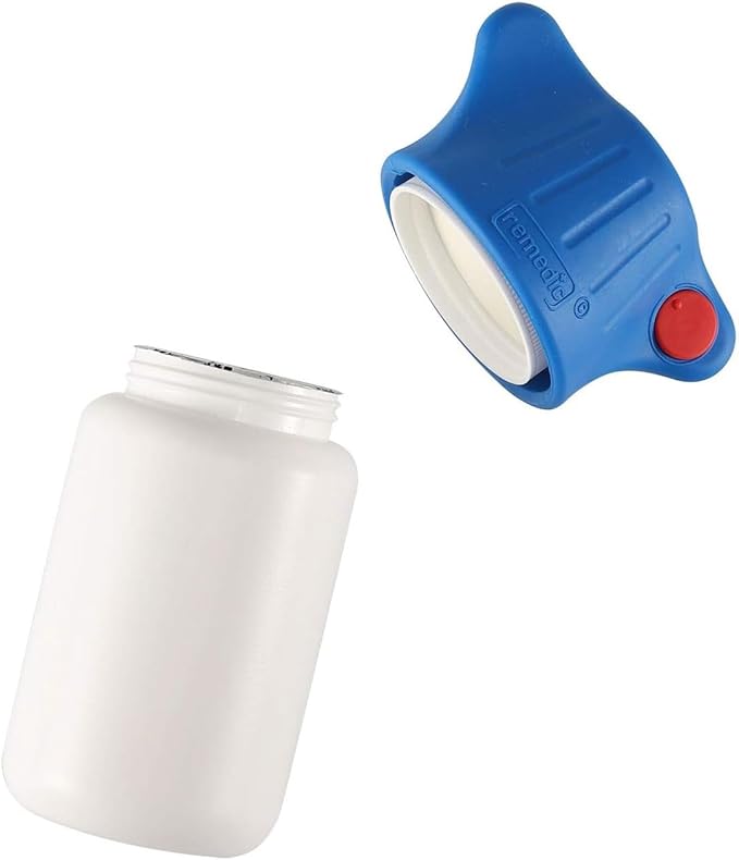 Remedic One-Hand Pill Bottle Opener with Non-Slip Mat – Easy Open Medicine Bottles for Weak Hands & Arthritis – Magnifier & LED Light for Clear Labels – Easy Grip Daily Living Aid