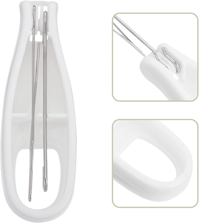 EXCEART Button Hook Helper Tool for Elderly One-Hand Dressing Aid with Non-Slip Handle for Shirts Dresses and Zipper Pull Assistance