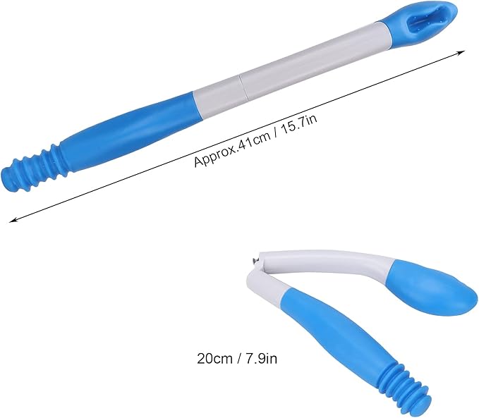 Toilet Aids for Wiping, Foldable Reach Comfort Wiper Reach Comfort Tissue Grip Wiper Butt Wiper Self Wipe Assist Toilet Aids Wand for Limited Mobility