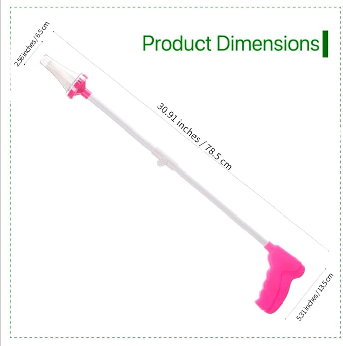 Spider Catcher, Insect Catcher, Bug Grabber, Spider Grabber, Long Handled with Foldable Design, for Home Office Garden Camping Beach (2nd Generation, Pink)